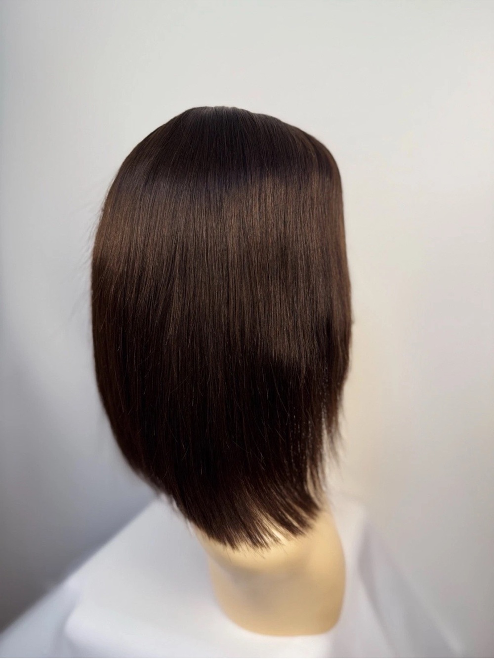 14” ADiva Wig Silk Top Kosher Sheitel Wig Brown 100% Human Hair Classic style